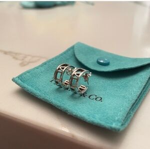 Tiffany Silver Atlas Hoops